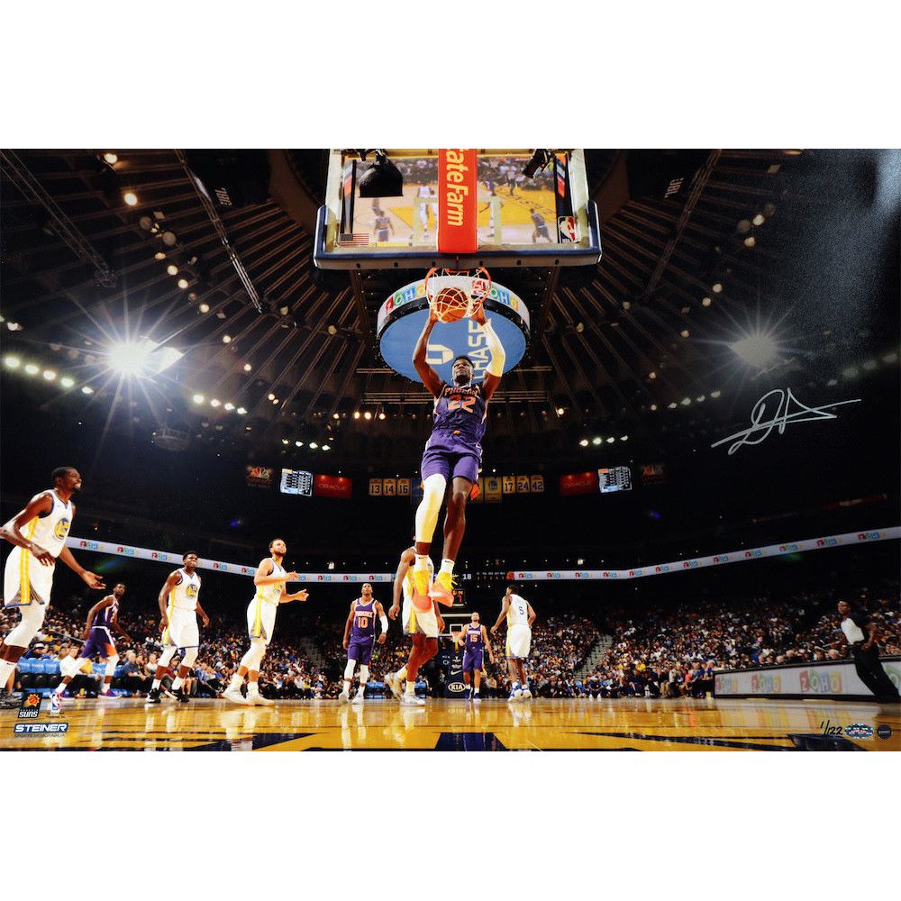 DEANDRE AYTON Autographed Phoenix Suns "Slam Dunk" 16" x 24" Photograph - Limited Edition of 122 - Game Day Legends & Steiner