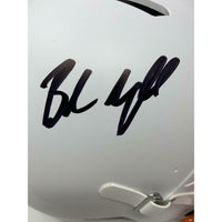 BAKER MAYFIELD Autographed Cleveland Browns White Matte Speed Authentic Helmet FANATICS