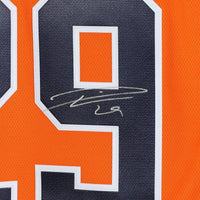 LEON DRAISAITL Autographed Edmonton Oilers Orange Breakaway Jersey FANATICS