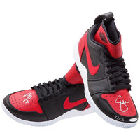 SERENA WILLIAMS Autographed/Inscribed "17 AO"  Red/Black Nike Court Flare 23 Shoes UDA LE 23