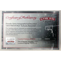 DEANDRE AYTON Autographed Phoenix Suns 2018 NBA #1 Pick Authentic Basketball STEINER LE 22/22