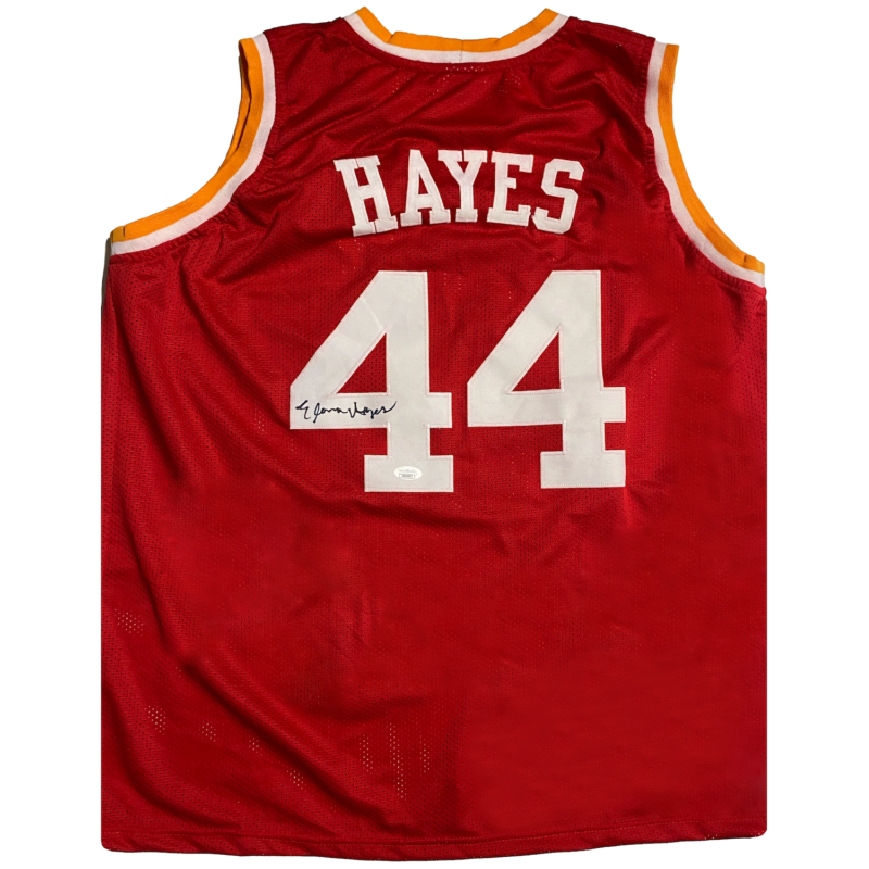 Elvin Hayes of the Houston Rockets Autographed #44 BIG E Custom Jersey JSA Witnessed
