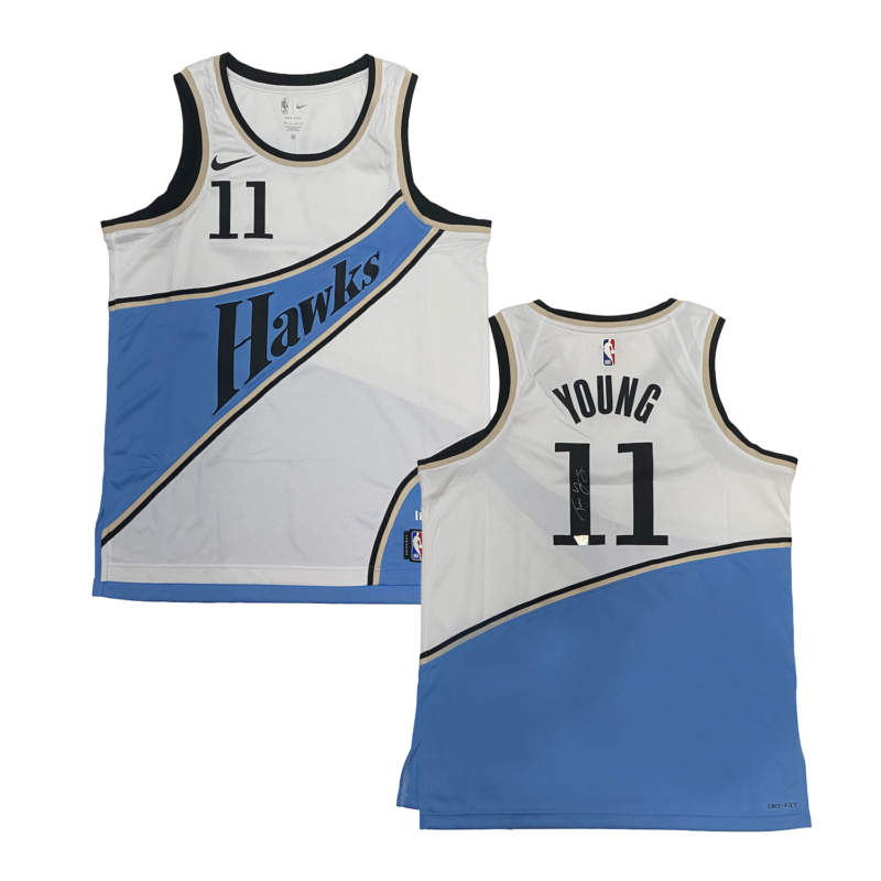Trae Young Autographed Atlanta Hawks Nike 2024-25 City Edition Jersey Fanatics