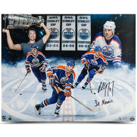 PAUL COFFEY Autographed Edmonton Oilers "3x Norris" 16 x 20 Photograph UDA LE 1/7