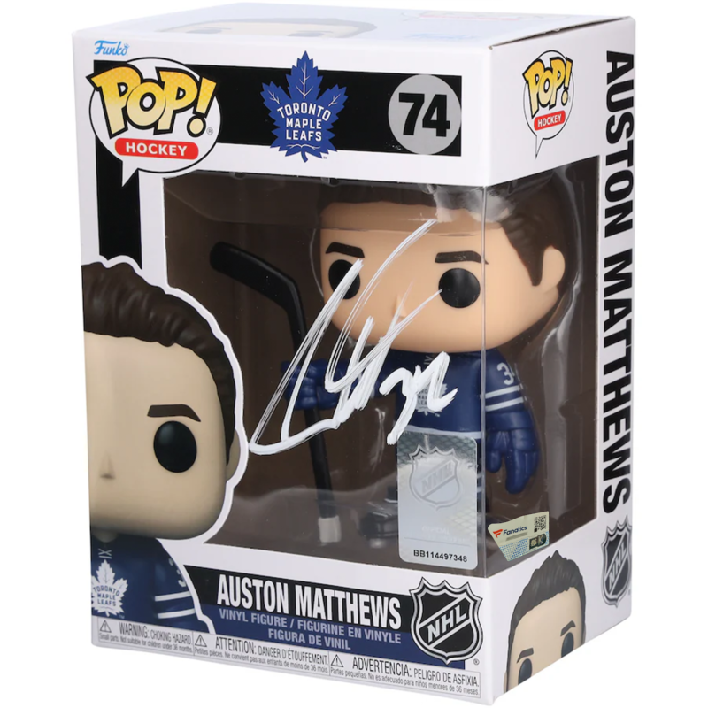 Auston Matthews Autographed Toronto Maple Leafs Funko POP! Figurine Fanatics