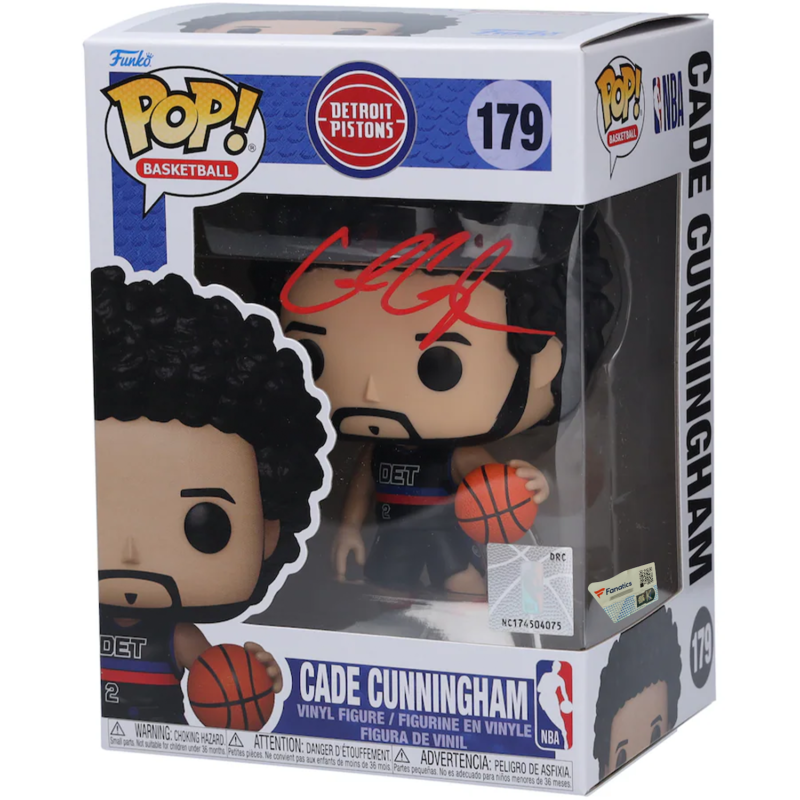 Cade Cunningham Autographed Detroit Pistons Funko POP! Fanatics