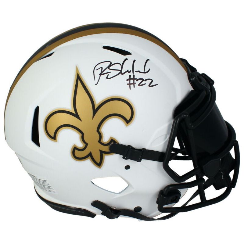 Rashid Shaheed Autographed New Orleans Saints Lunar Eclipse Authentic Helmet & Visor Beckett