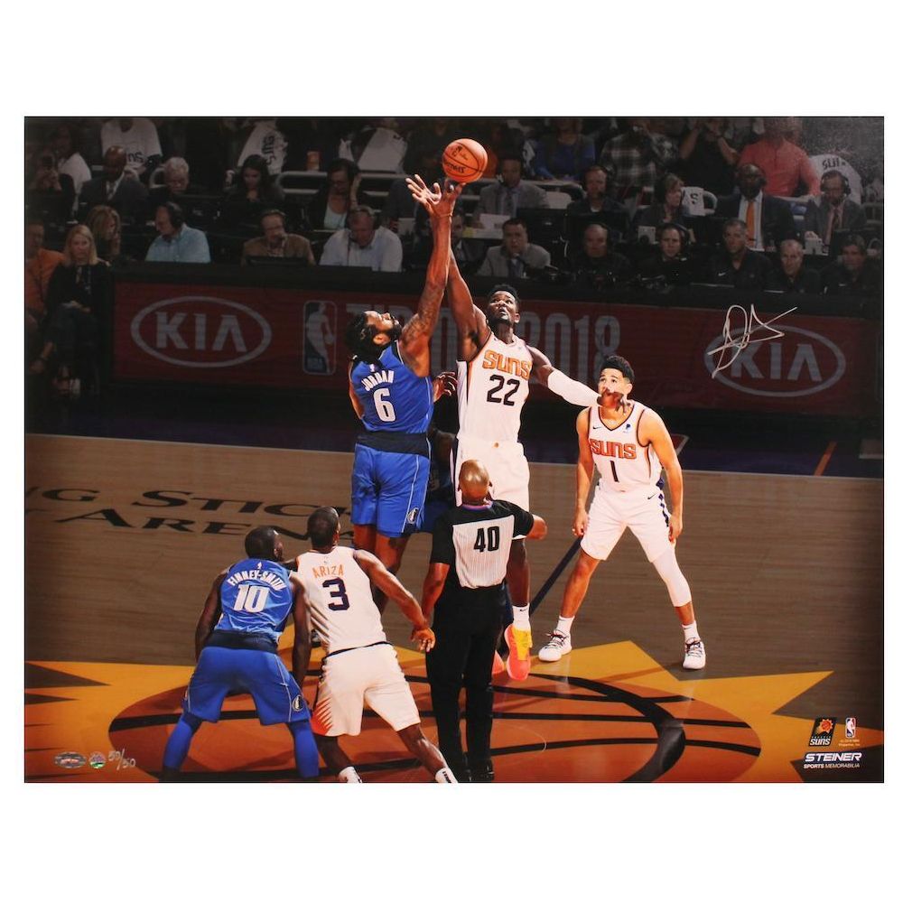 DEANDRE AYTON Autographed Phoenix Suns 16"x20" "Tip Off" Photograph GDL LE 50/50