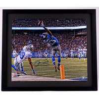 ODELL BECKHAM JR. New York Giants Signed 'One Handed Catch' Metallic Paper Framed 20 x 24 Photo (Overall Dimensions are 24 x 28) STEINER Limited Edition of 113