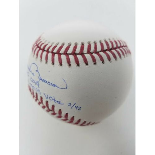 MARIANO RIVERA New York Yankees Signed "HOF 2019" & "1st Unanimous Vote" Baseball STEINER LE 42