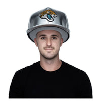 OVERSIZED SUPER FAN HAT in Silver Chrome Jacksonville Jaguars (Fun Gift idea!)