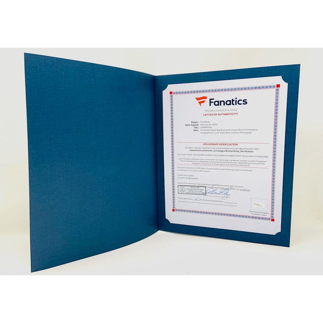 TOM BRADY Autographed Super Bowl LV 11" x 14" Spotlight Photograph FANATICS