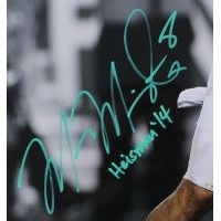 MARCUS MARIOTA Signed LE Oregon 20 x 24 Photo Inscribed "Heisman '14" STEINER COA LE 14 of 14