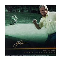 TIGER WOODS & JACK NICKLAUS “MASTERFUL” 36 X 18 UDA