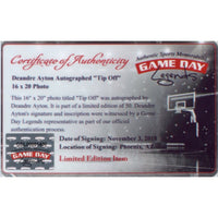 DEANDRE AYTON Autographed Phoenix Suns “Tip Off" 16" x 20" Photograph - Limited Edition of 50 - GAME DAY LEGENDS & STEINER