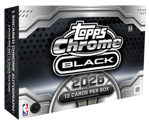 2025-26 Topps Chrome Black NBA Basketball Hobby Box Factory Sealed ENCASED AUTO