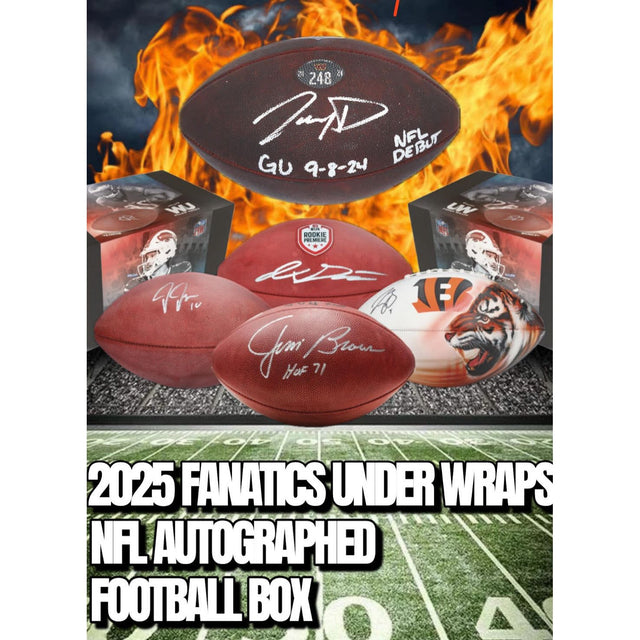 2025 Fanatics NFL Authentic Football Under Wraps (Brady, Jayden, Caleb, etc.)