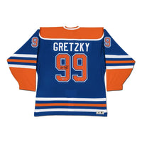 WAYNE GRETZKY Autographed Edmonton Oilers “Heroes of Hockey” Blue Adidas Jersey UDA