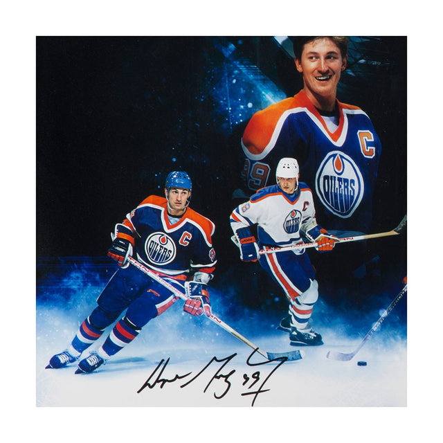WAYNE GRETZKY, PAUL COFFEY and JARI KURRI Autographed "Oilers"® Greats” 36 x 18 Photo UDA